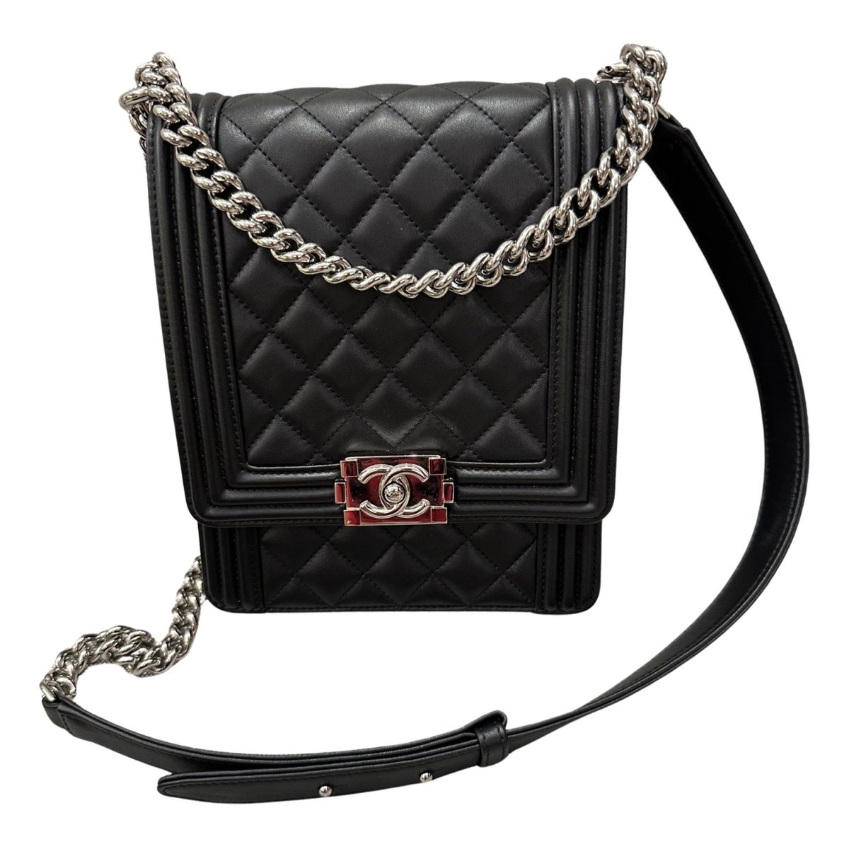 North South Boy leather crossbody bag