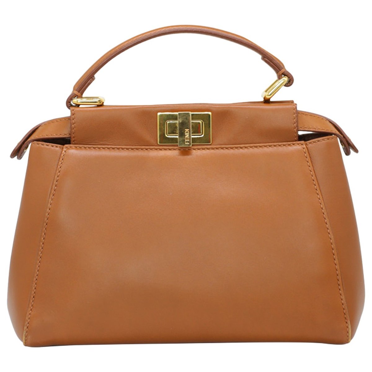 Peekaboo leather handbag