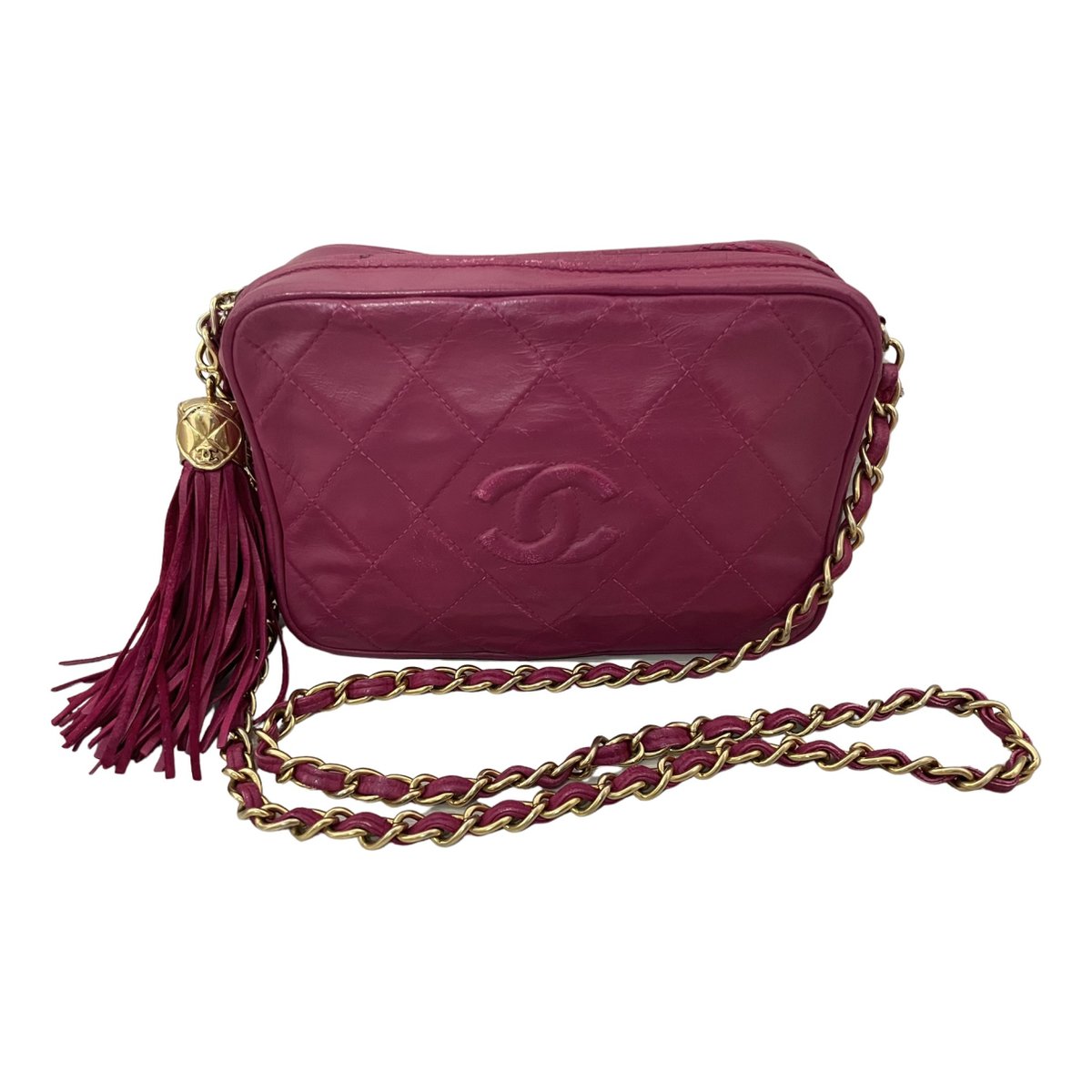 Camera leather handbag