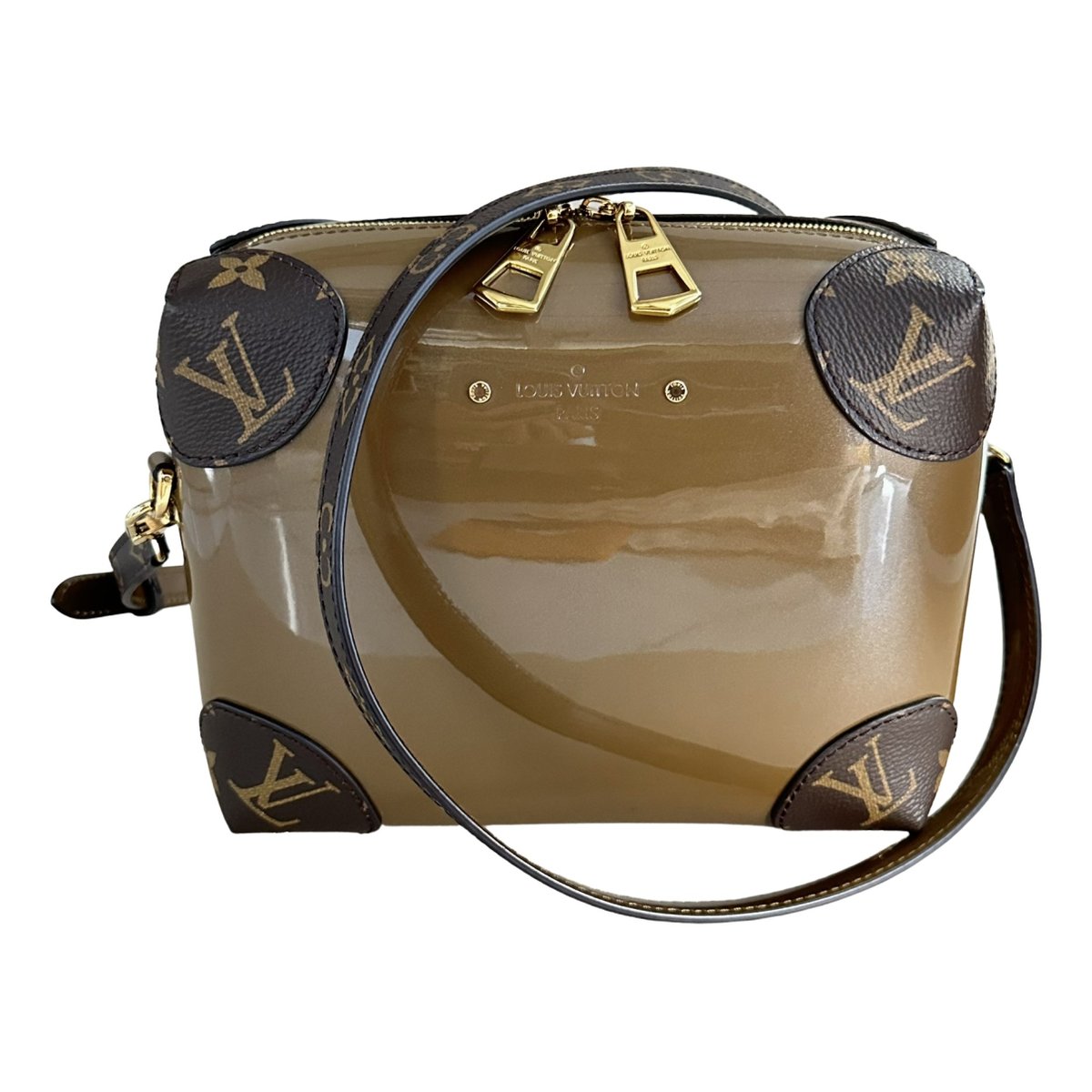 Ambre vinyl crossbody bag
