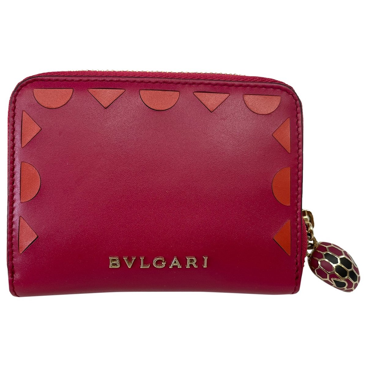 Serpenti leather wallet