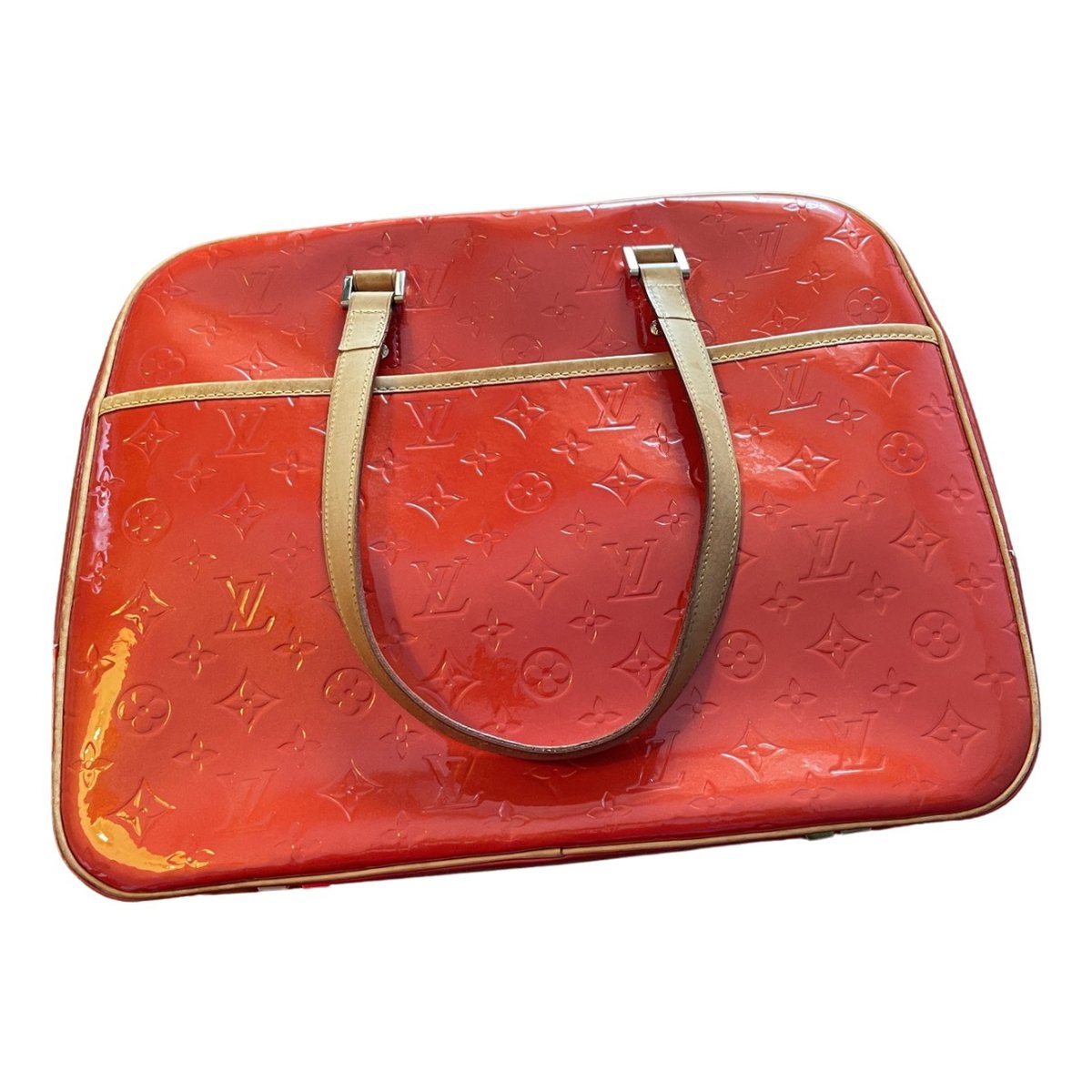 Sutton patent leather handbag