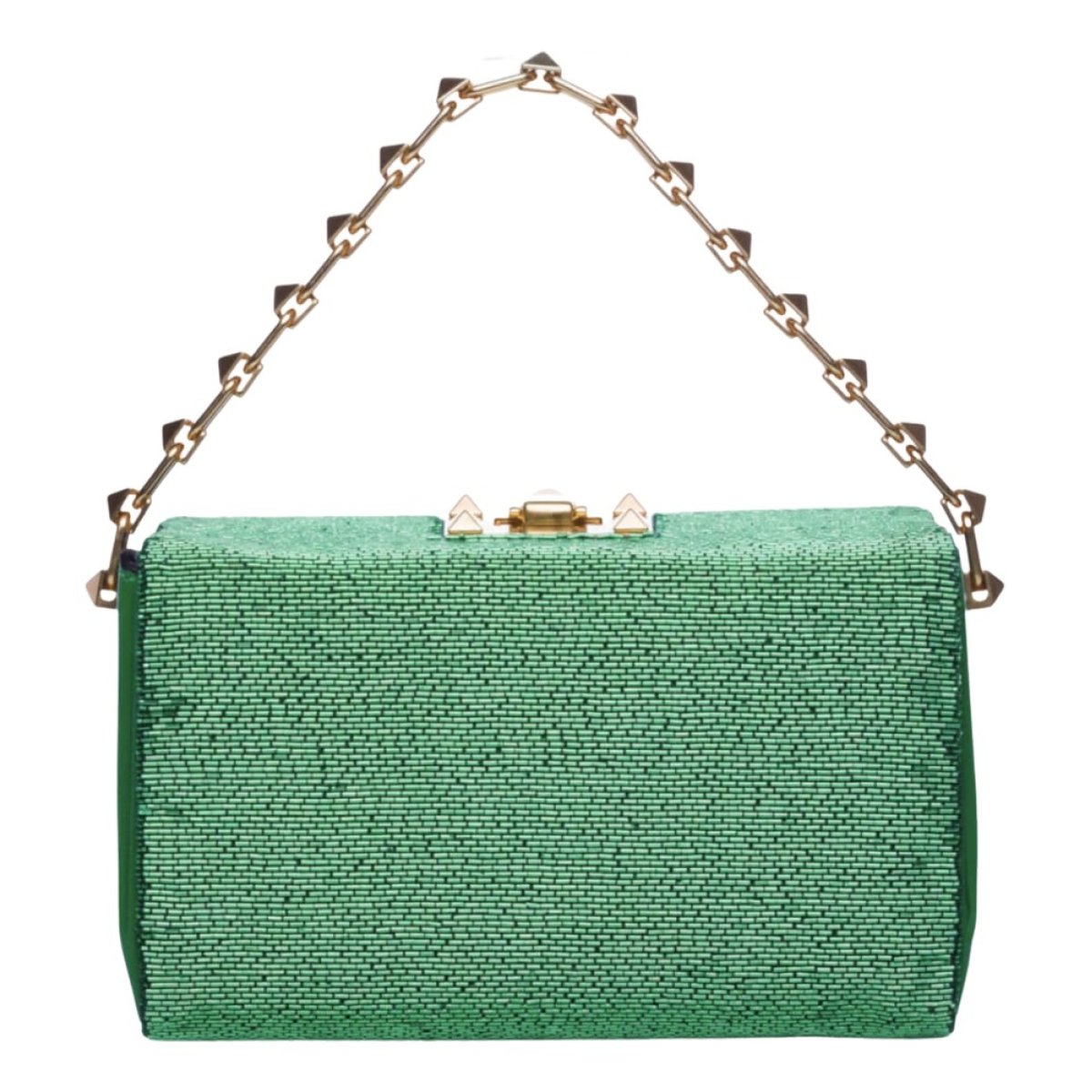 Rockstud glitter mini bag
