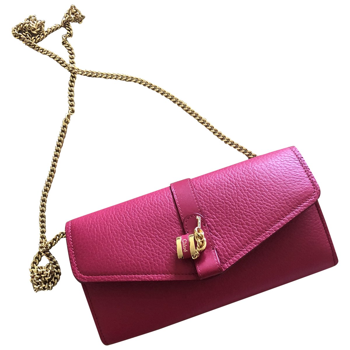 Wallet On Chain leather handbag
