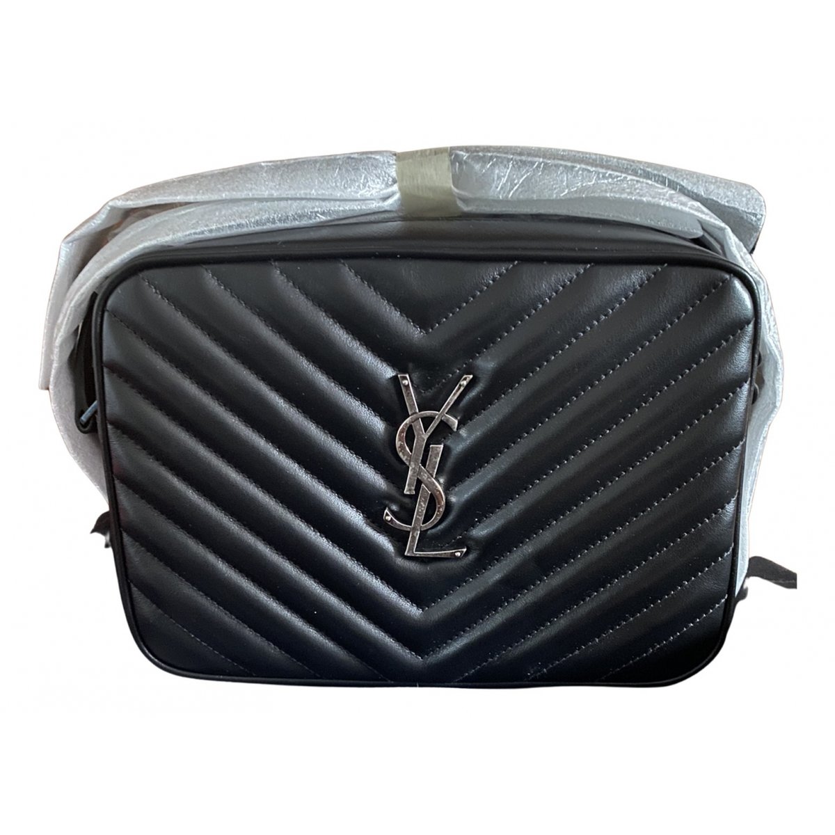 Camera Lou leather crossbody bag