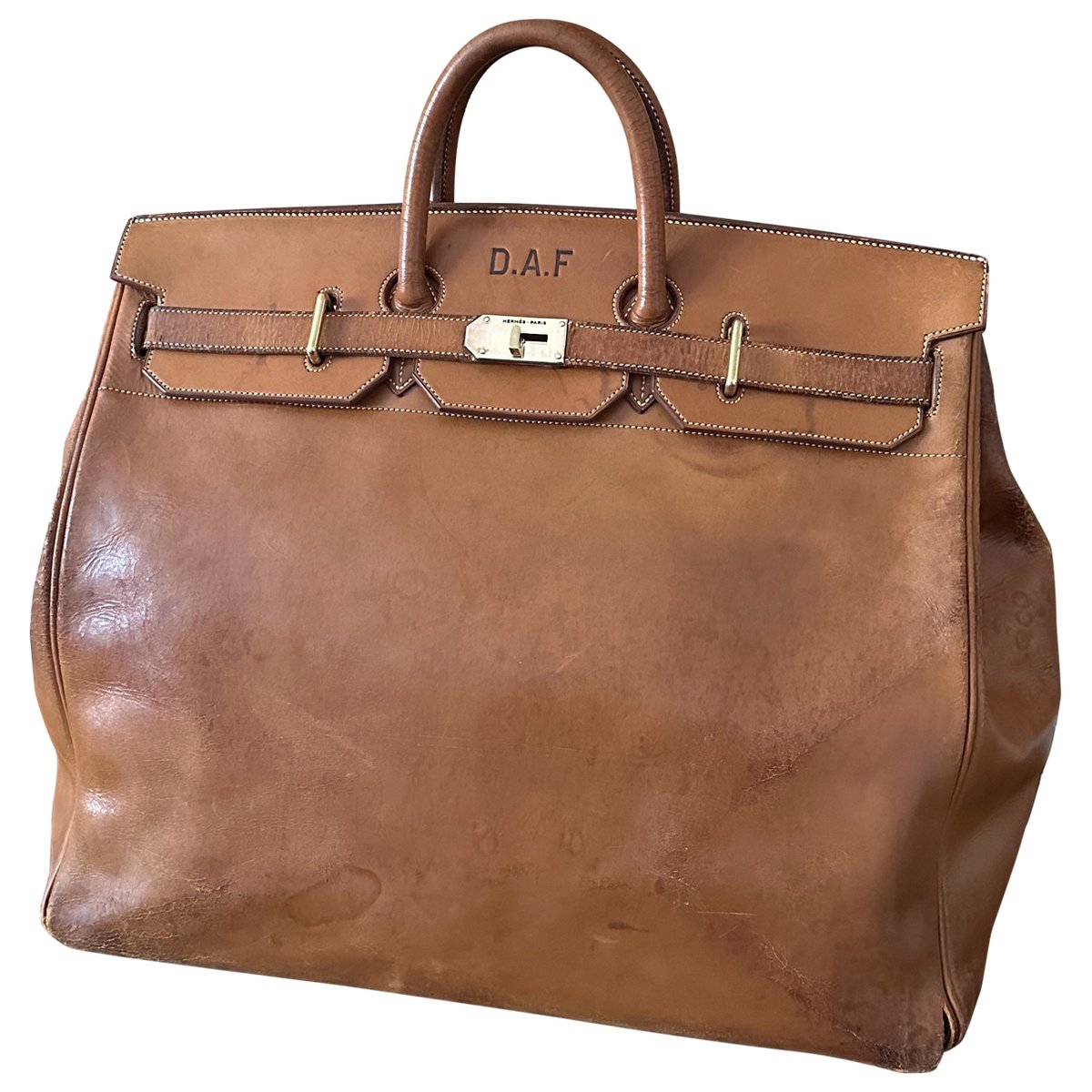 Haut à Courroies leather 48h bag