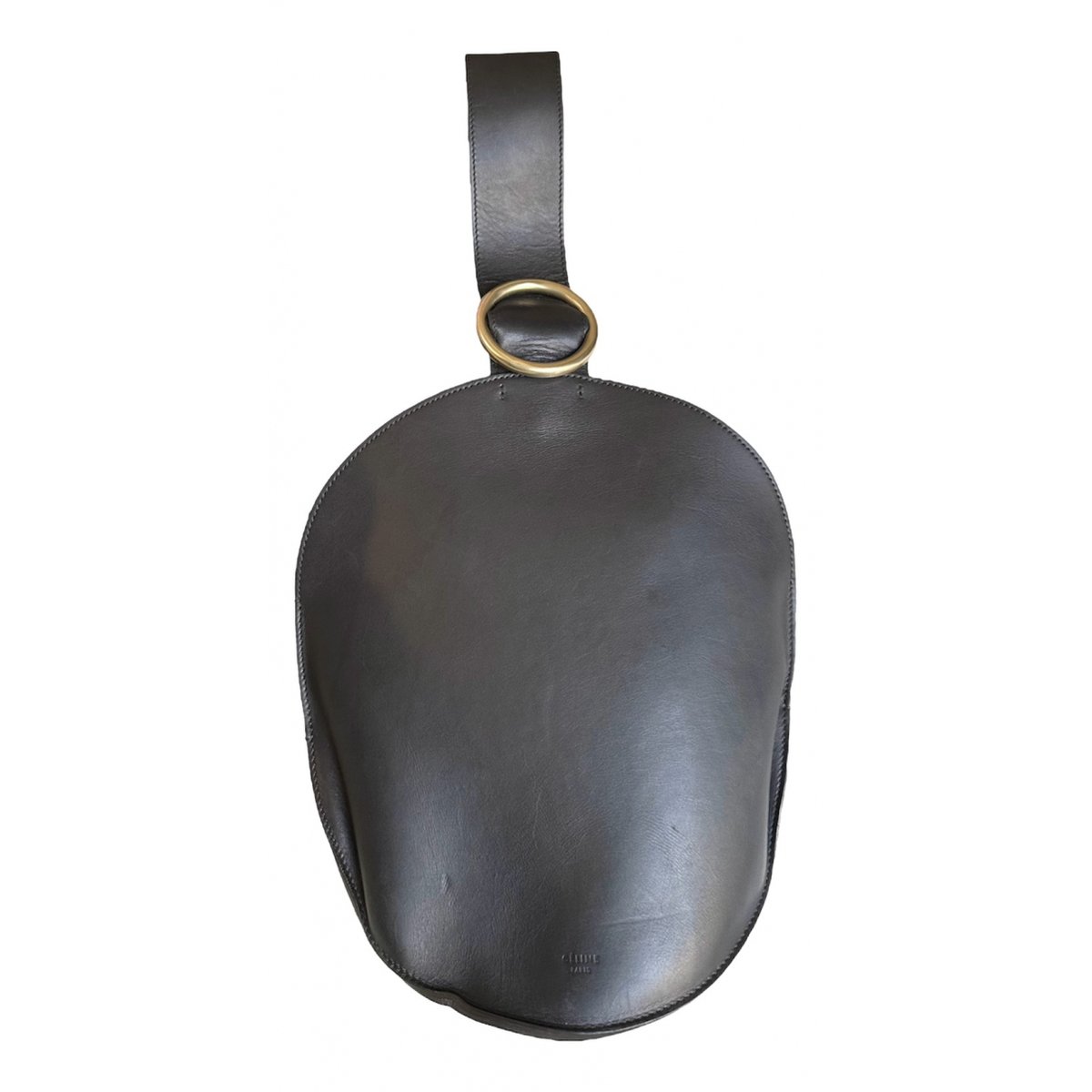 Curve leather handbag