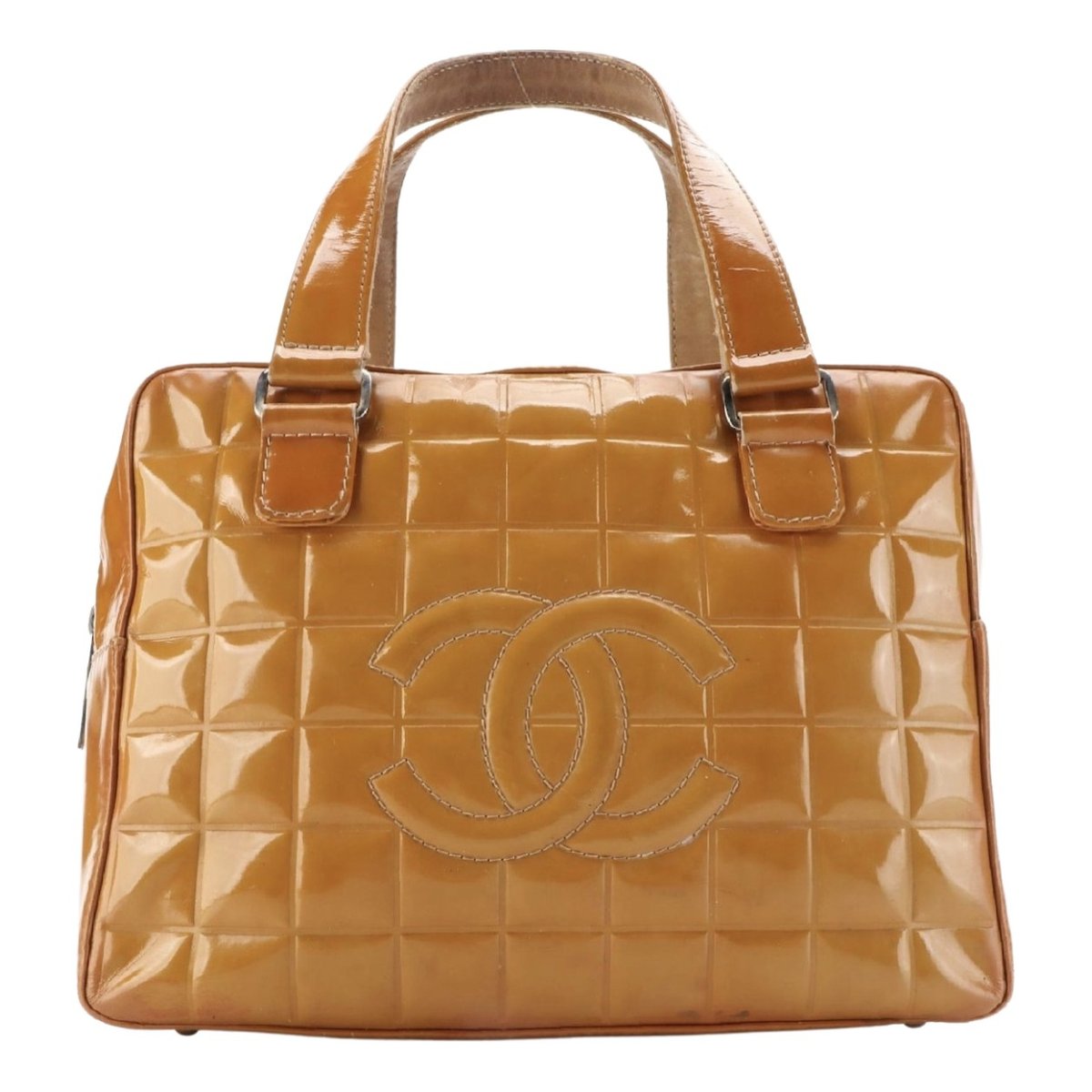 Bowling Bag patent leather handbag