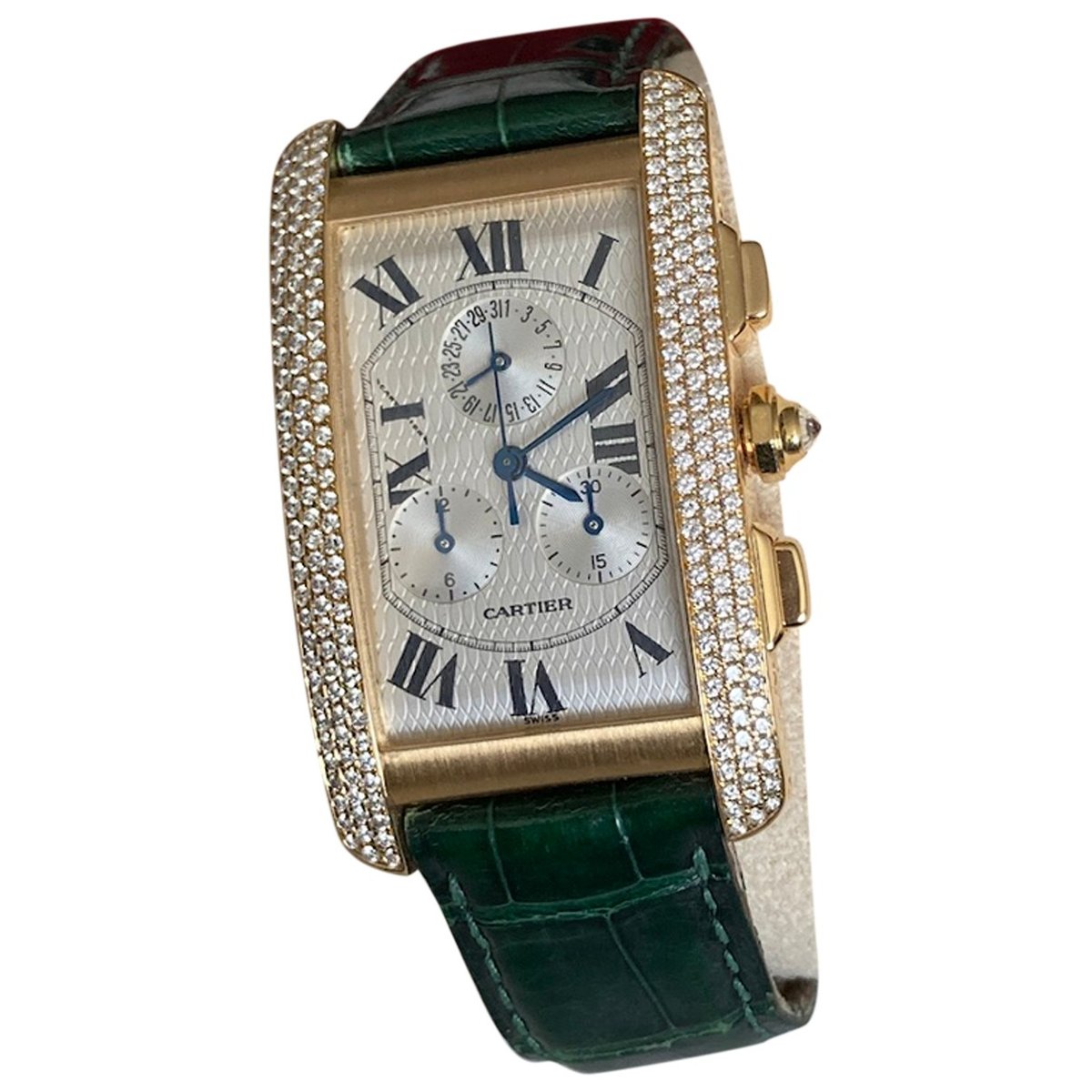 Tank Américaine yellow gold watch