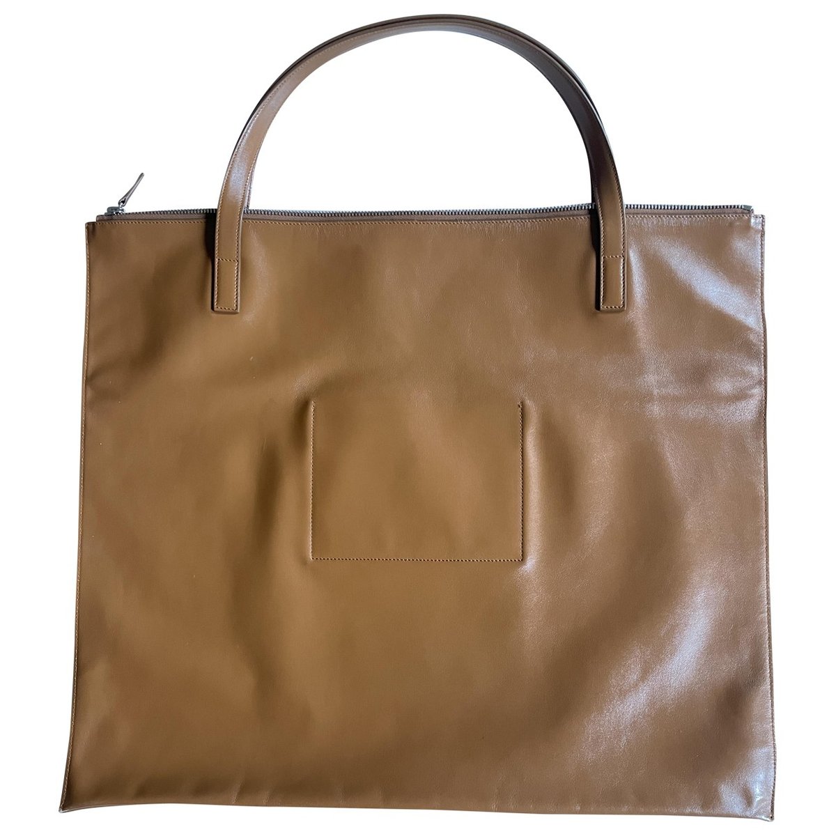 Shopper leather handbag