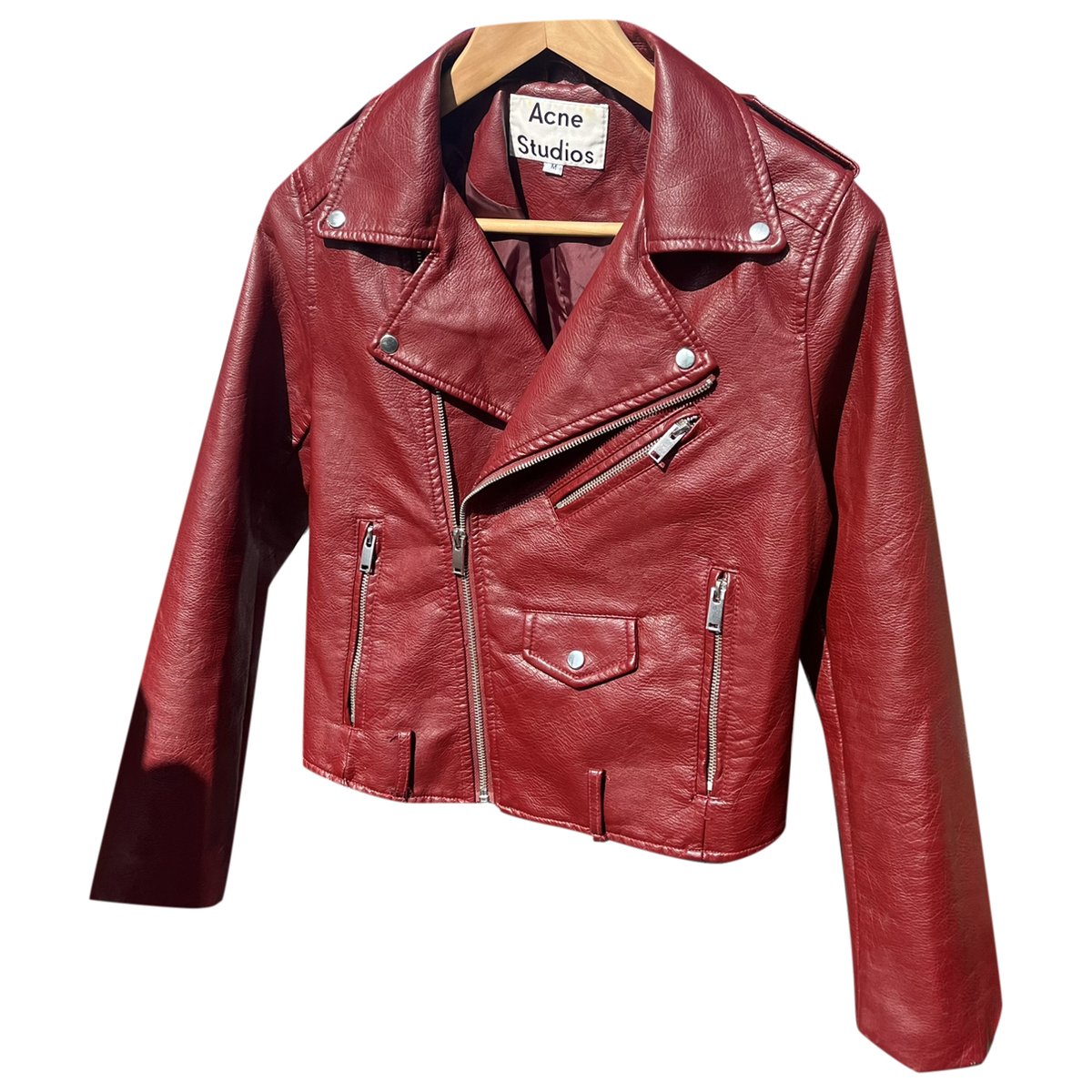 Velocite vegan leather biker jacket