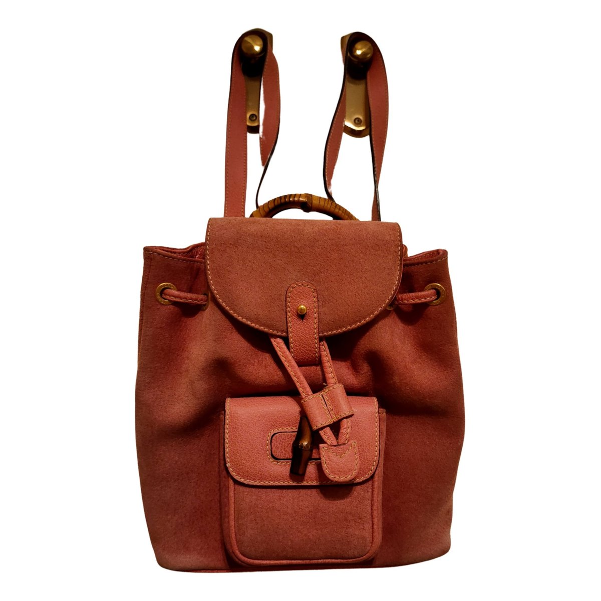 Bamboo Tassel Oval backpack