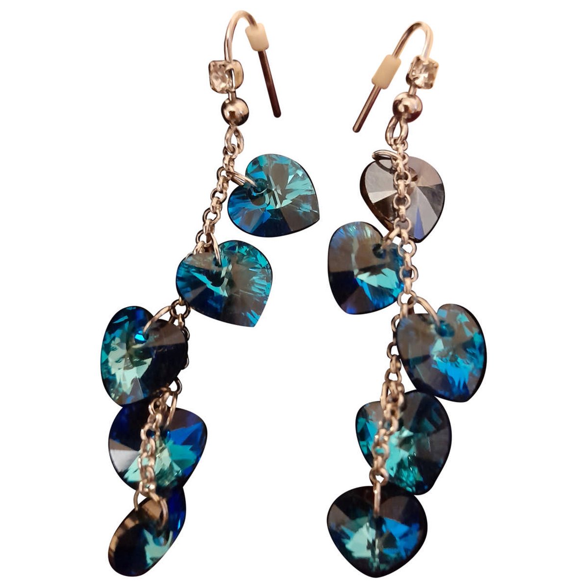 Rubis crystal earrings