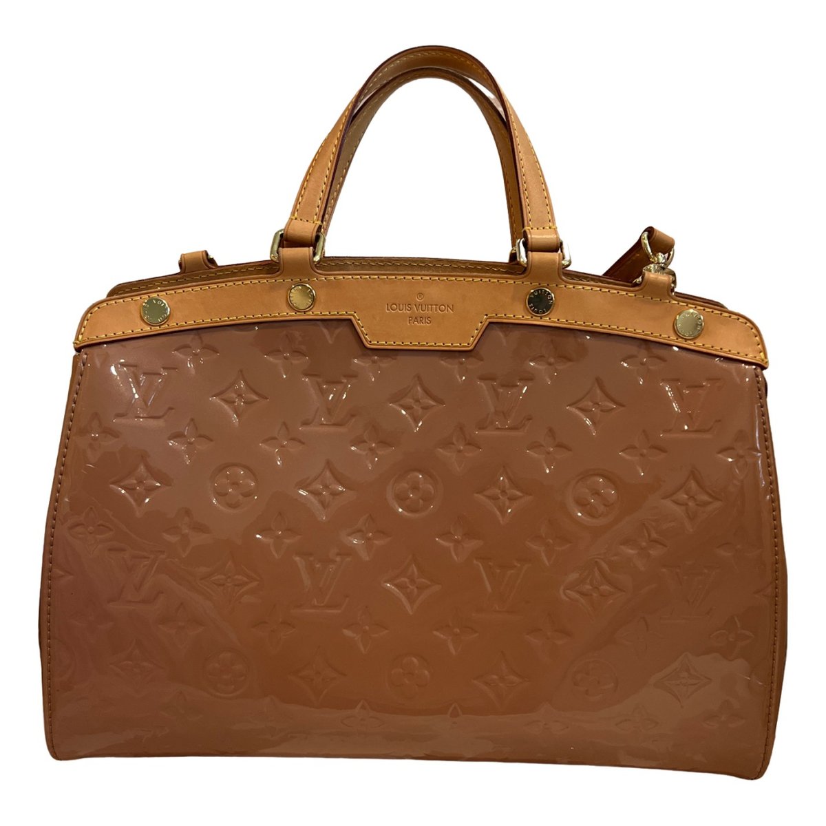 Bréa patent leather handbag
