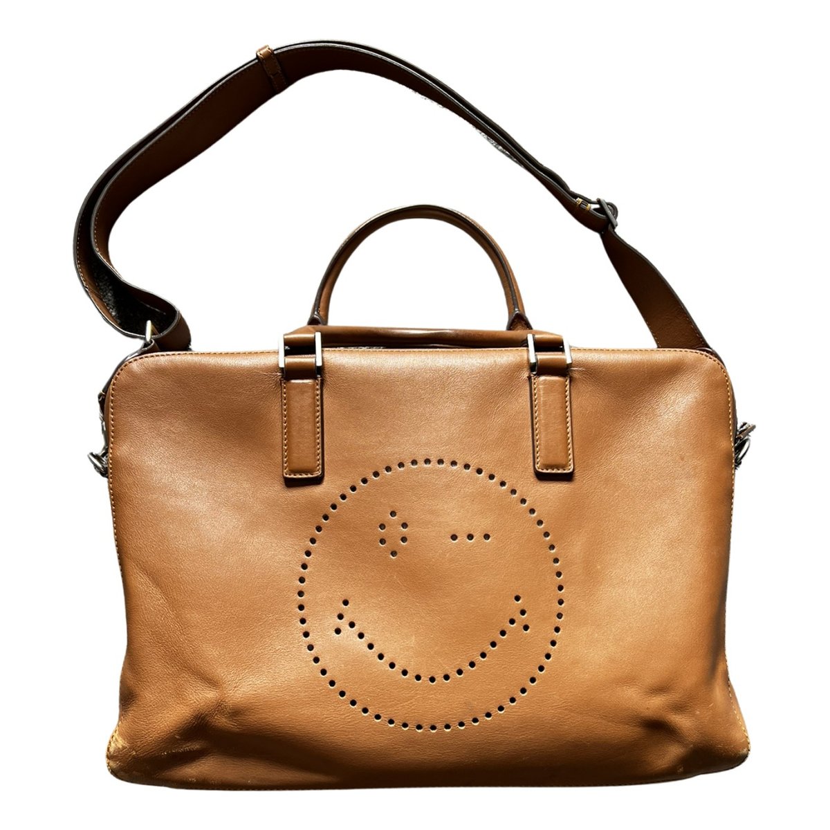 Leather bowling bag