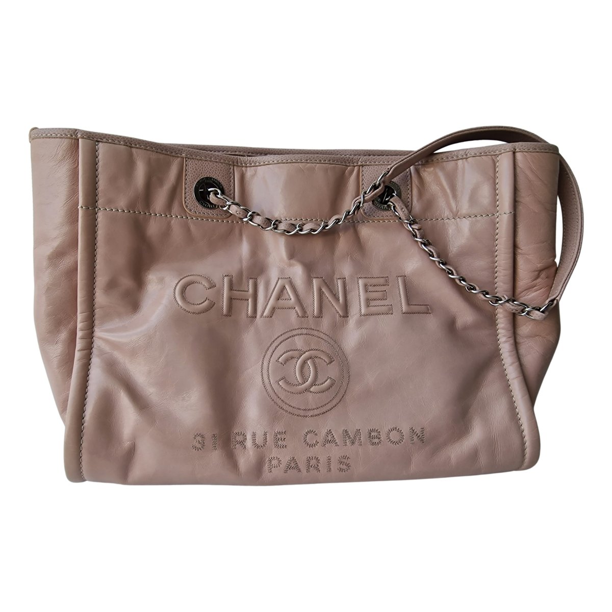 Deauville Chain leather tote