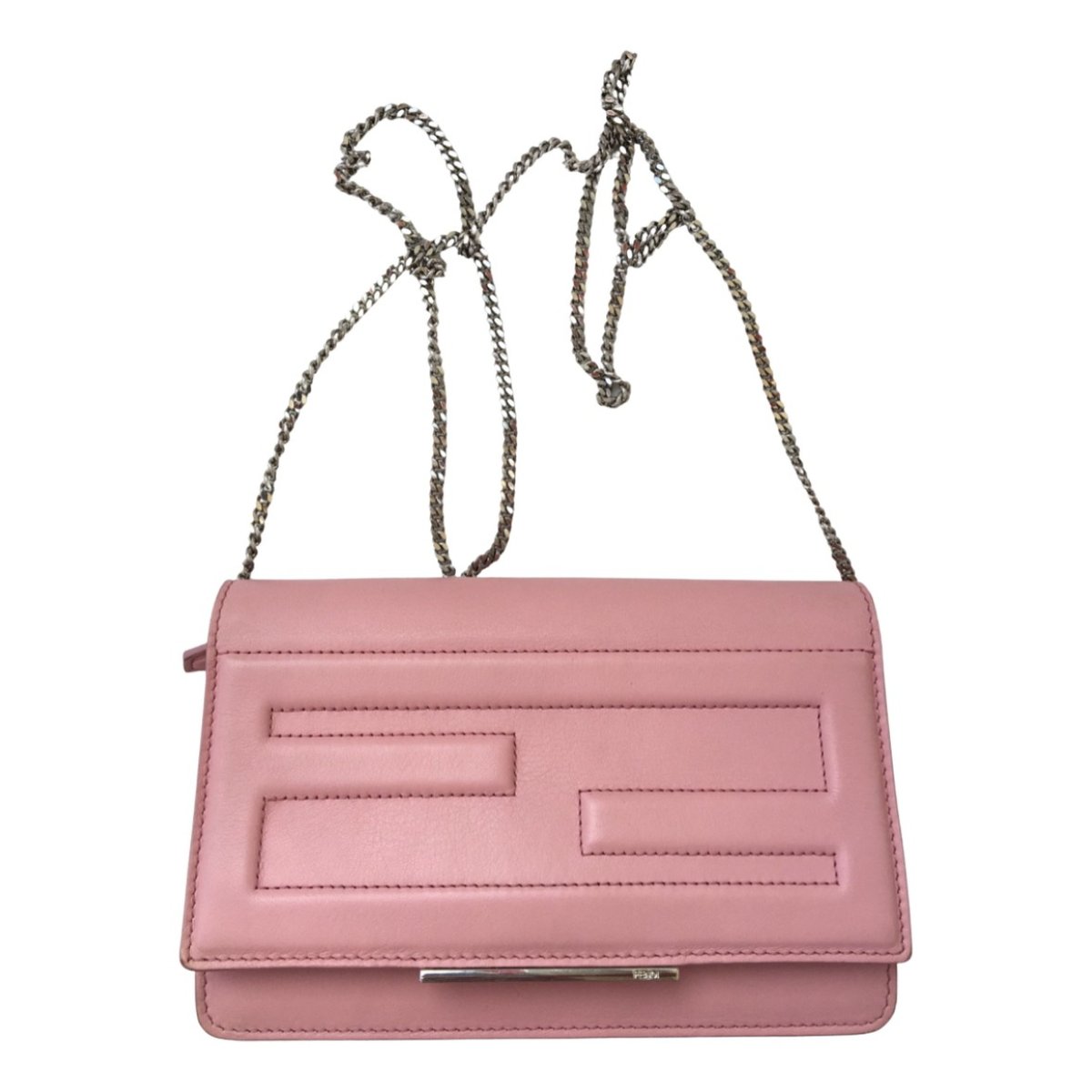 Wallet On Chain leather handbag