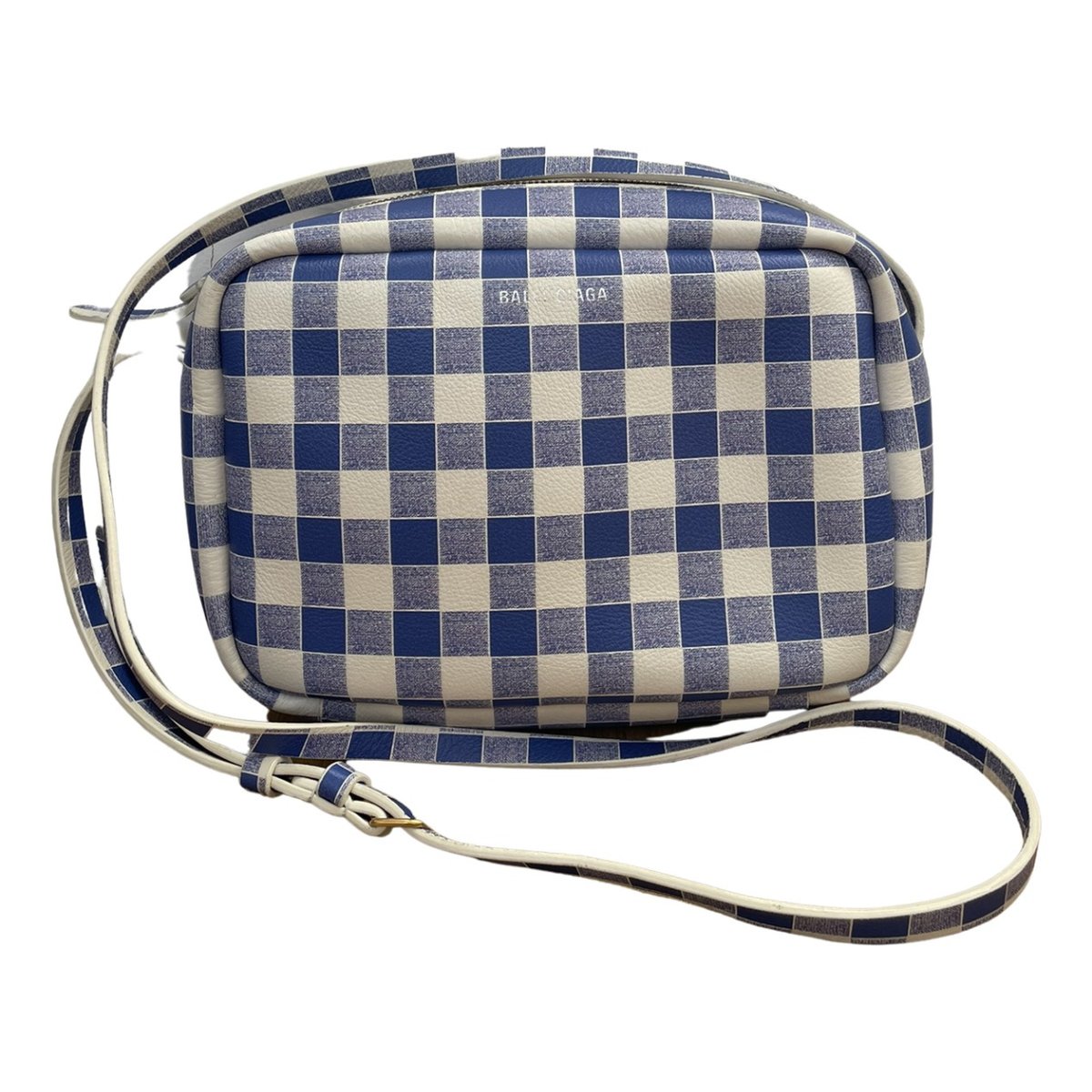 Camera leather crossbody bag