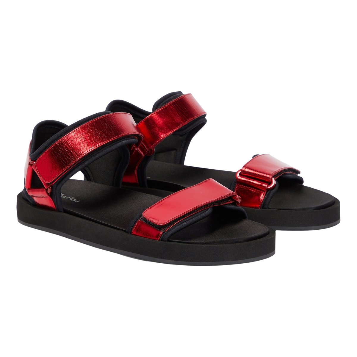 Hook And Loop leather sandal