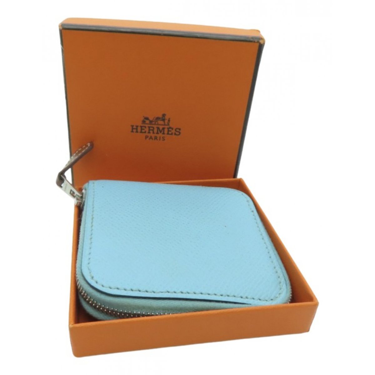 Silk'in leather wallet