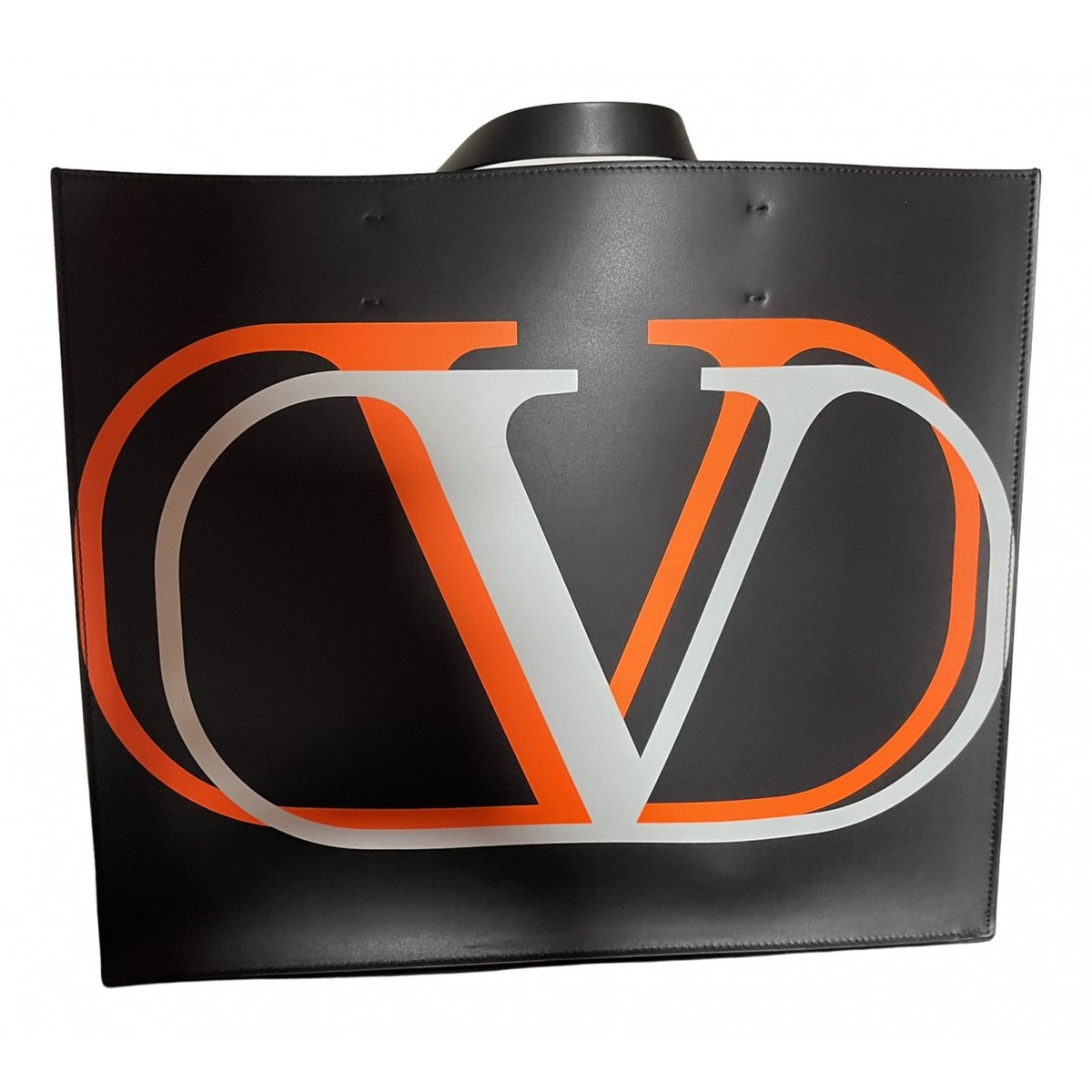 Go logo leather handbag
