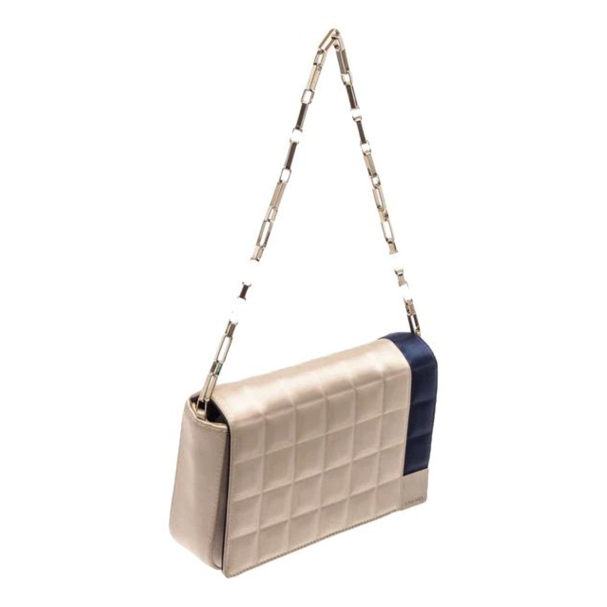East West Chocolate Bar silk handbag