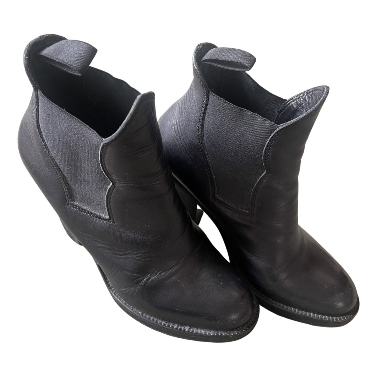 Star leather western boots