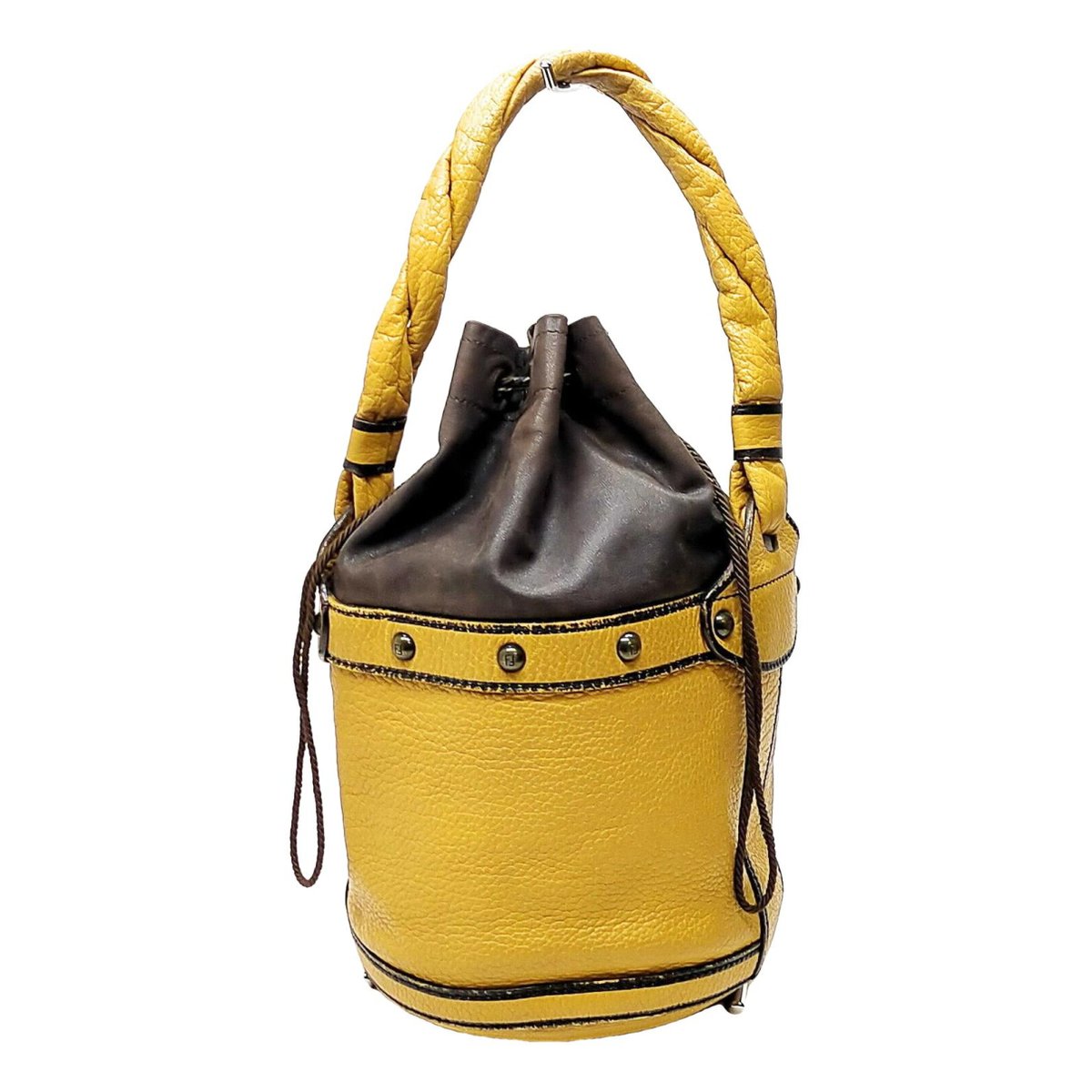 Palazzo Bucket leather handbag