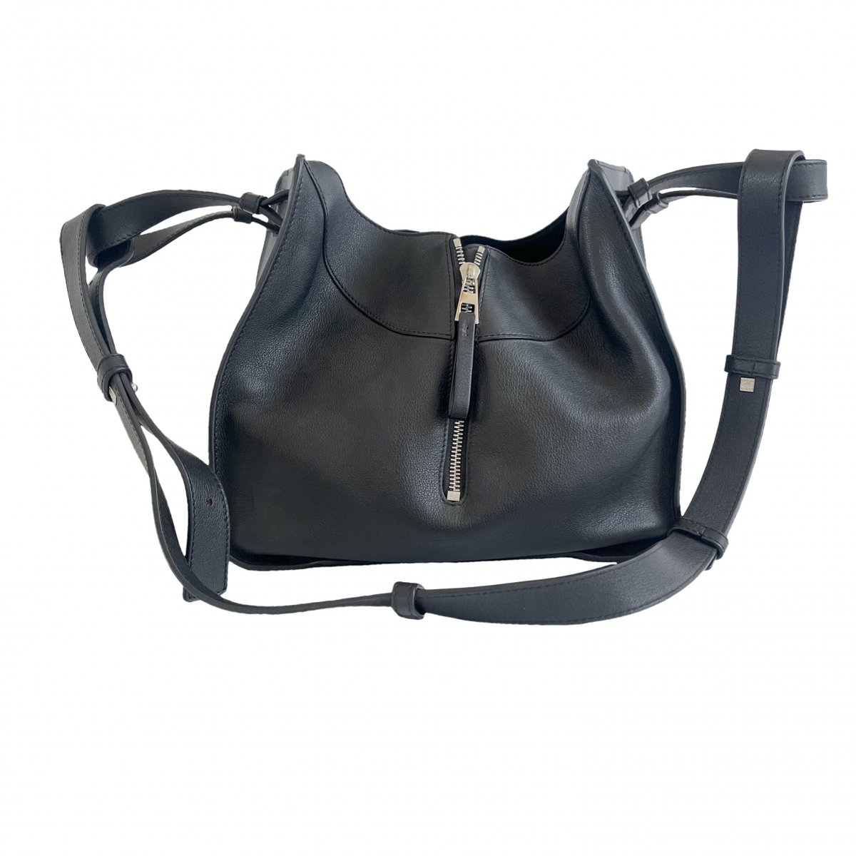 Hammock leather handbag
