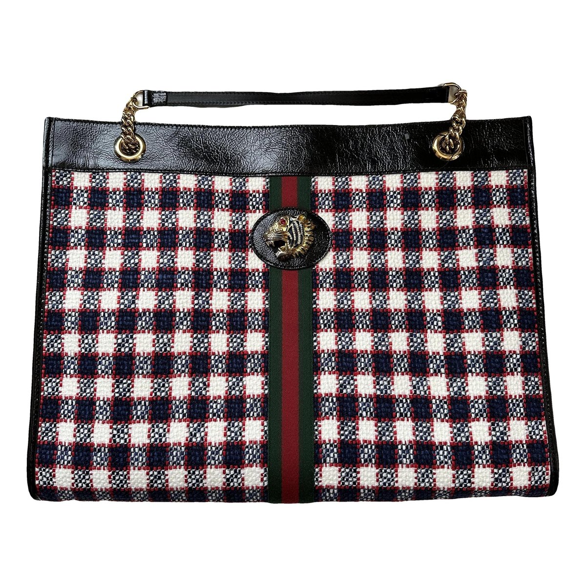 Rajah tweed tote