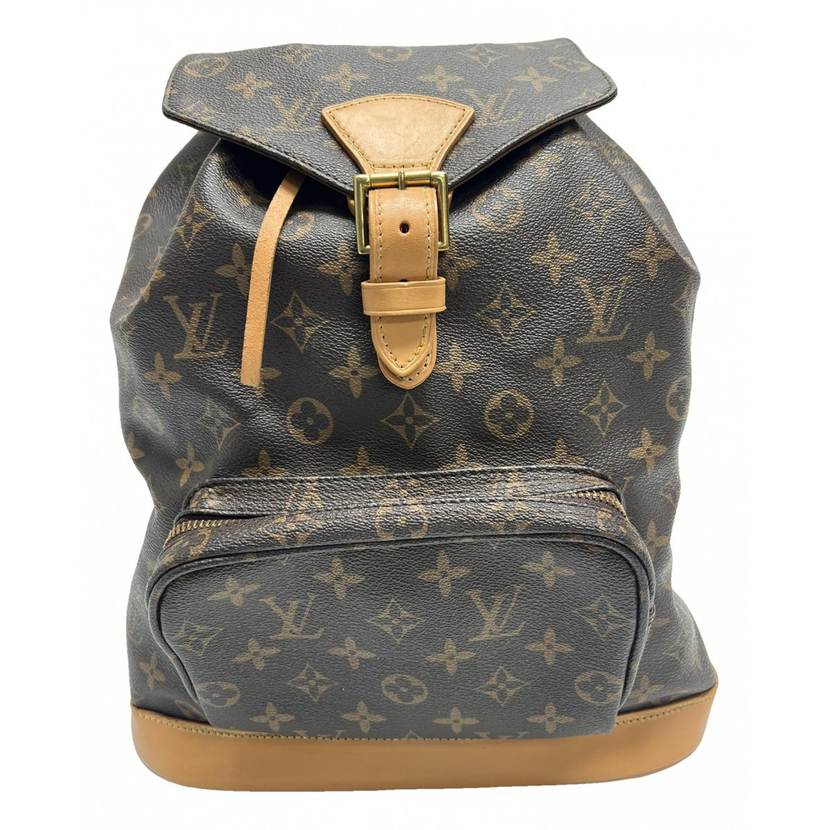Montsouris Vintage leather backpack