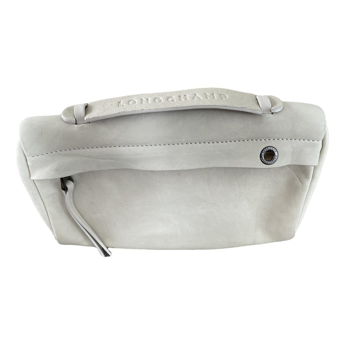 3D leather clutch bag