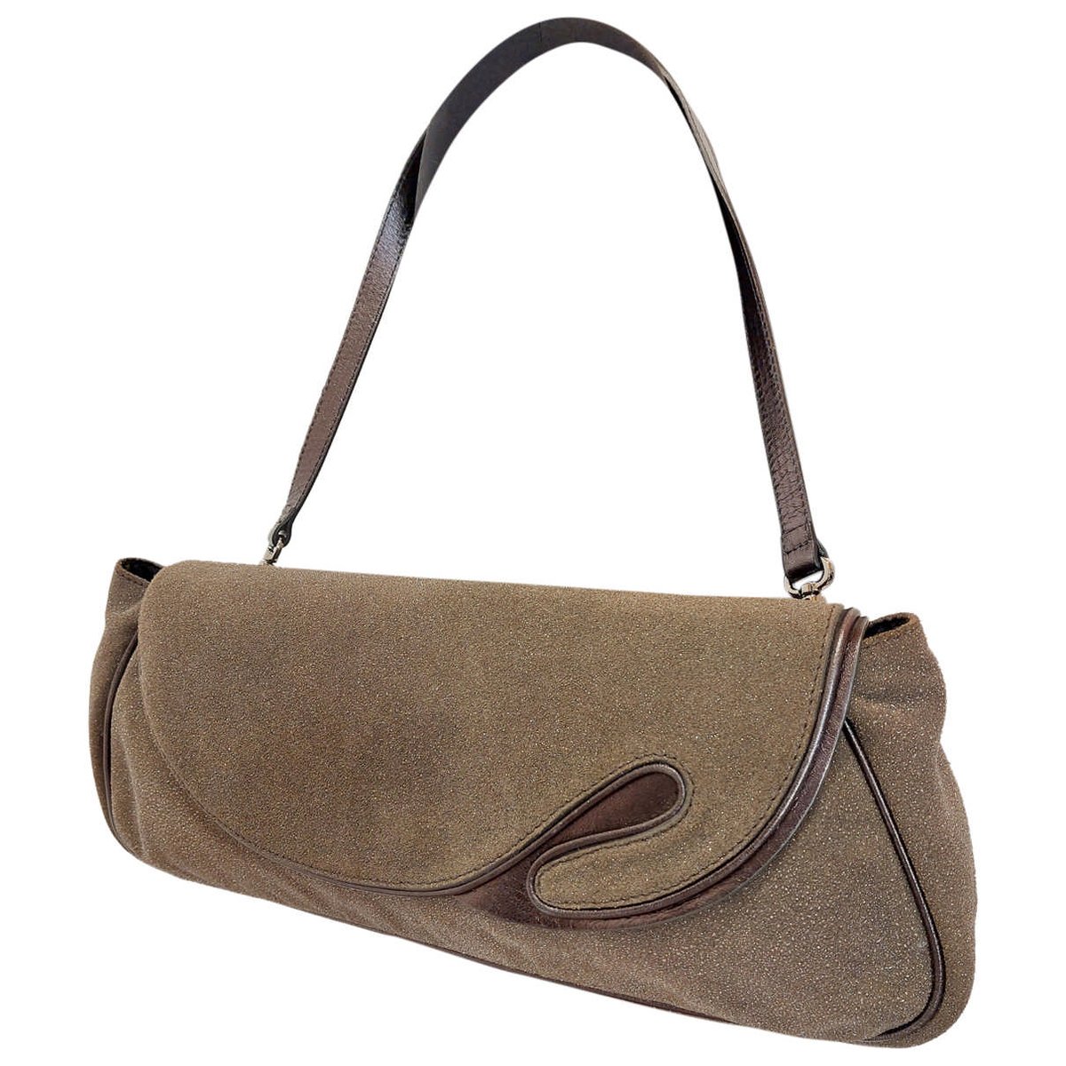 Leather clutch bag