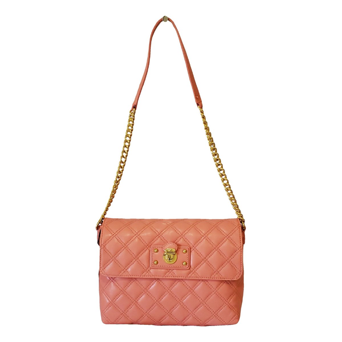 Single leather handbag
