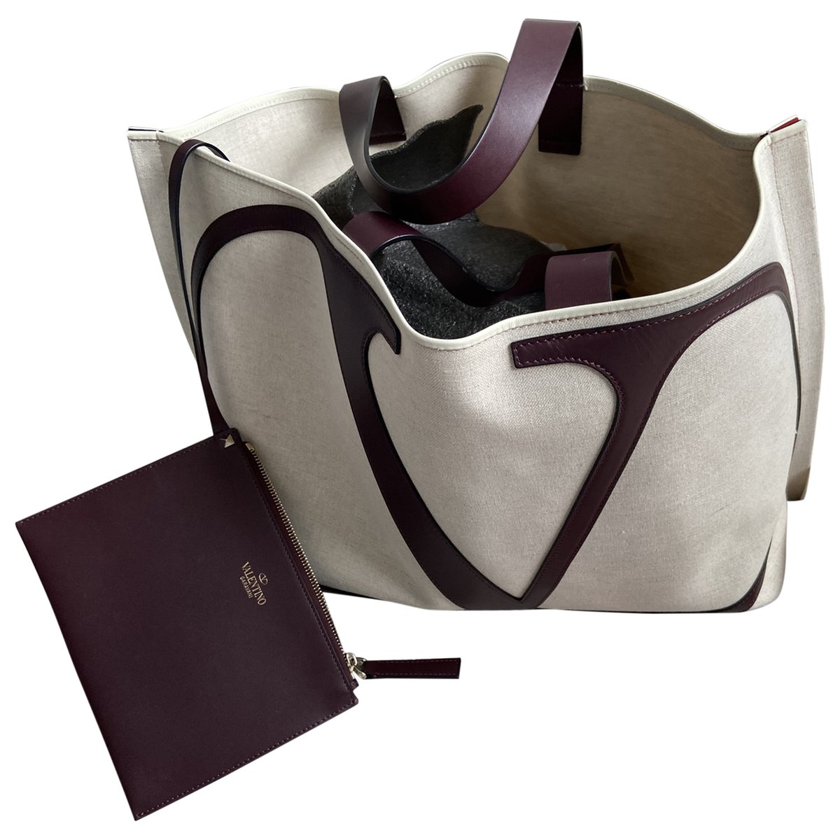 Tote VLTN linen tote