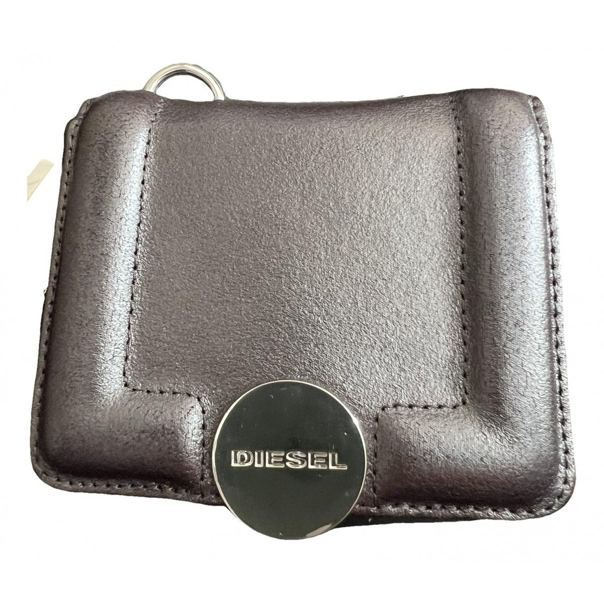 Leather clutch bag