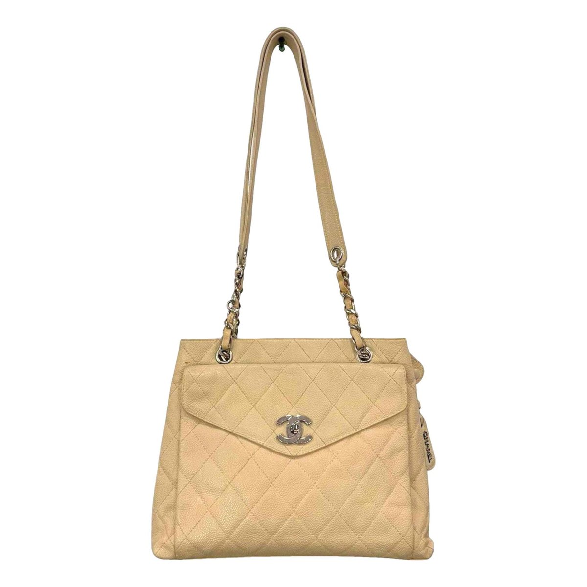 Vintage CC Chain leather tote