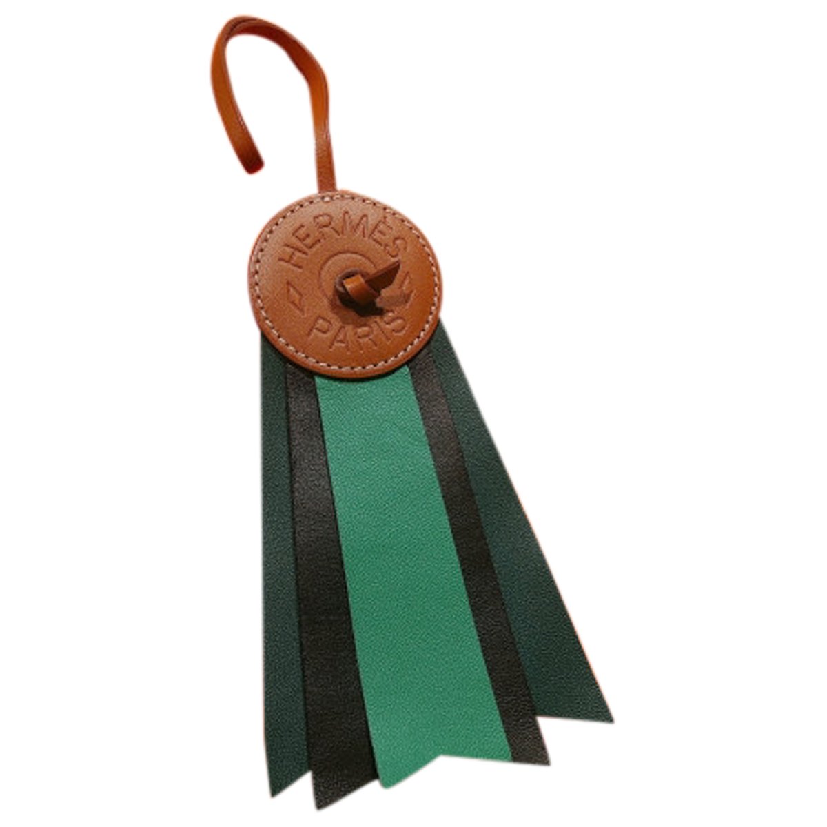 Paddock leather bag charm