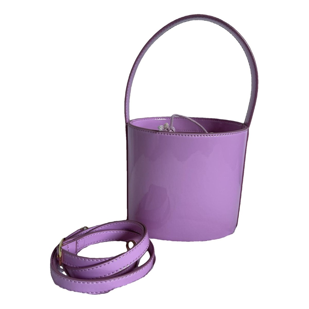 Bisset patent leather handbag