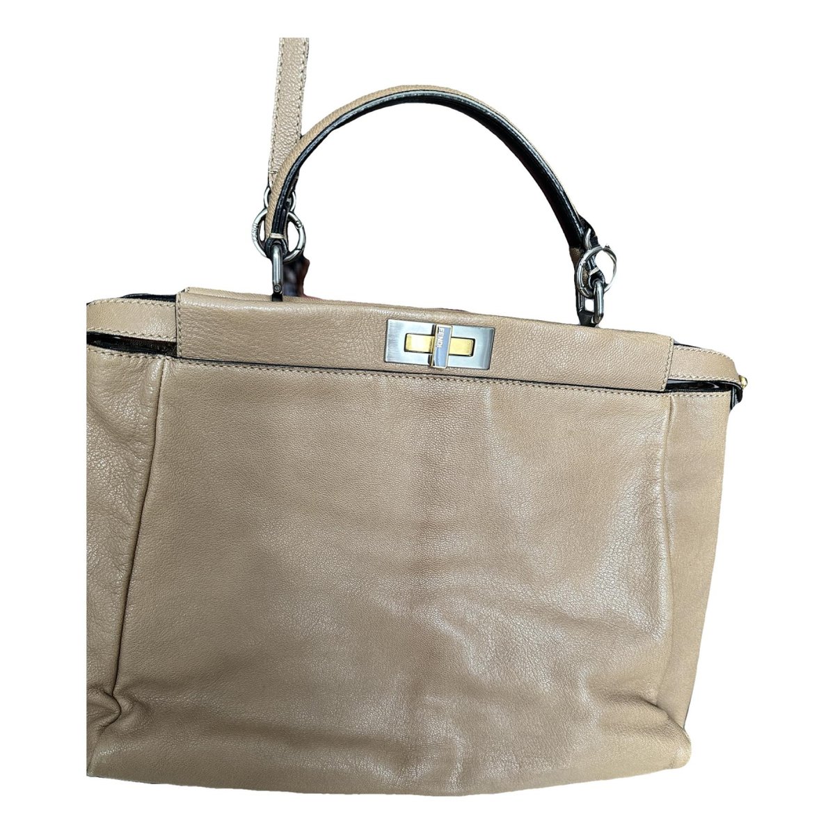 Peekaboo leather handbag