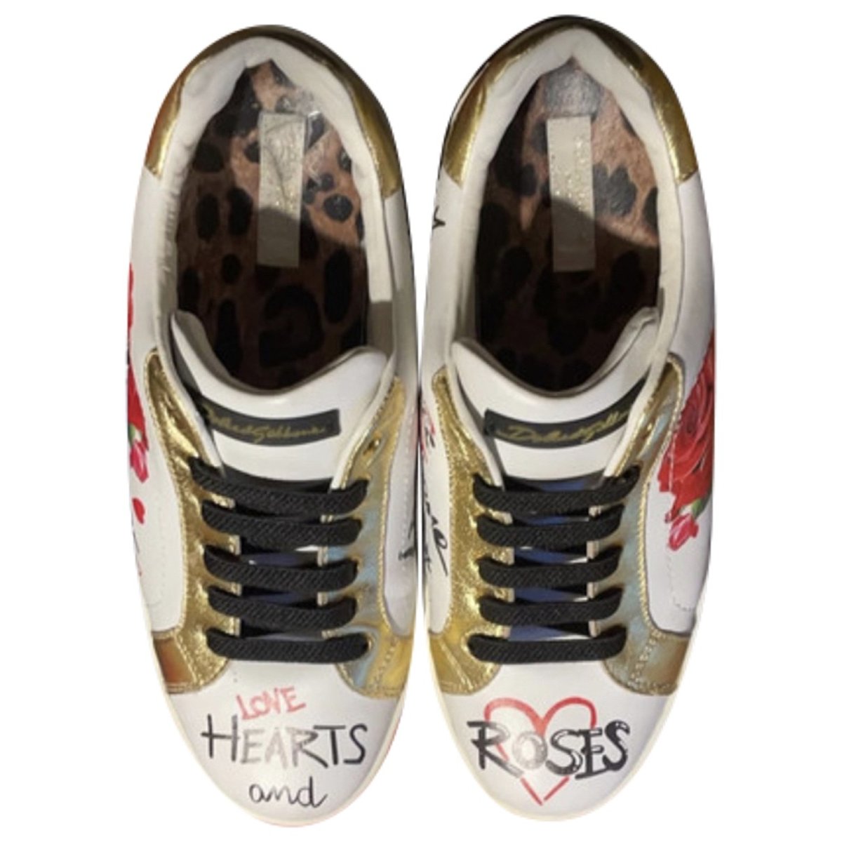 Super King leather trainers
