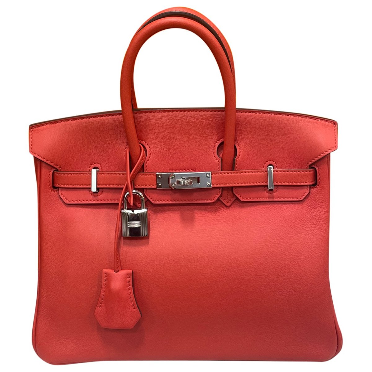 Birkin 25 leather handbag