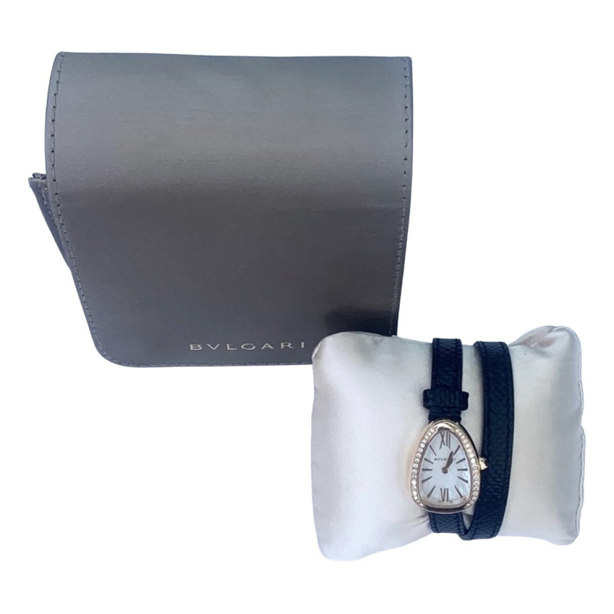Serpenti pink gold watch