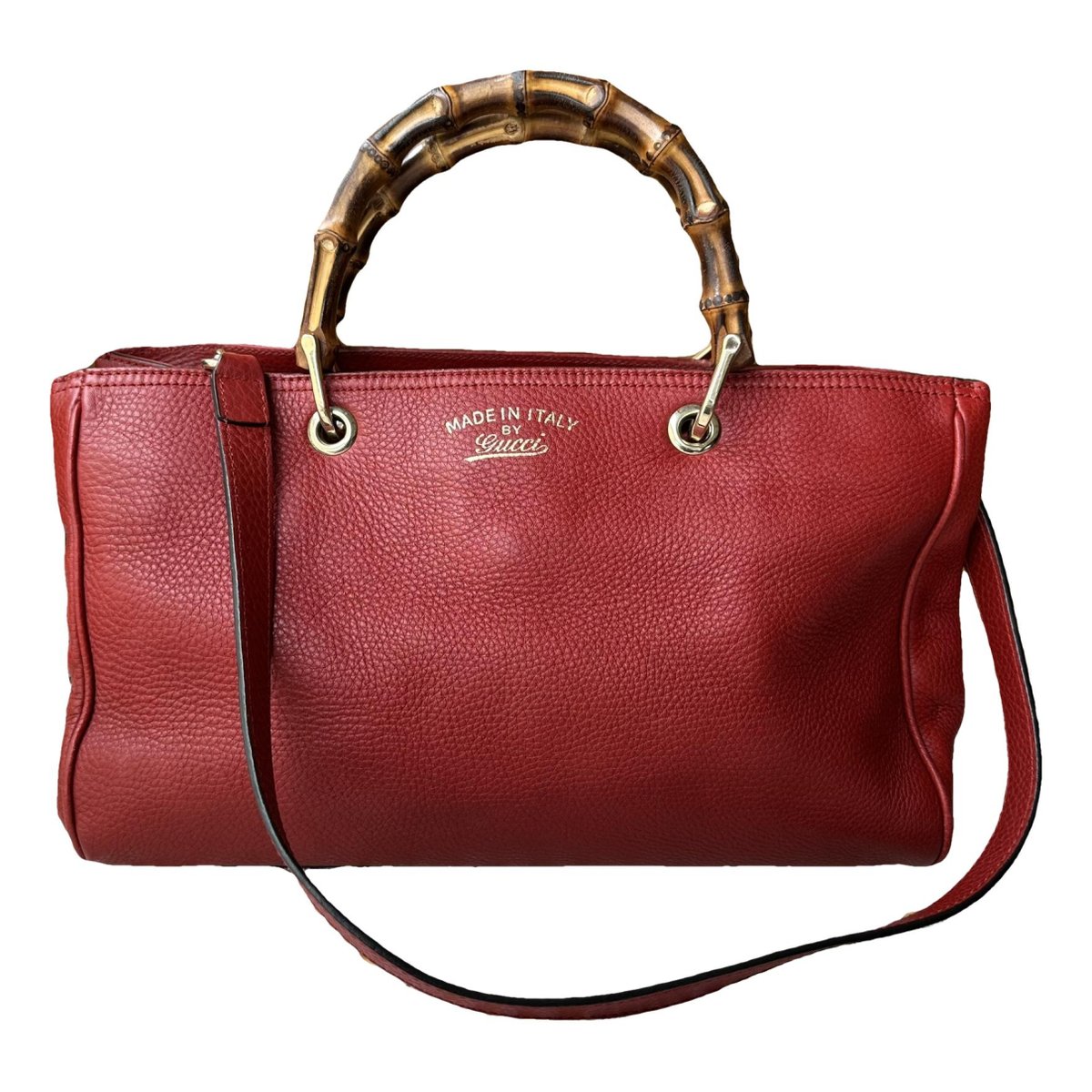 Bamboo Shopper leather tote