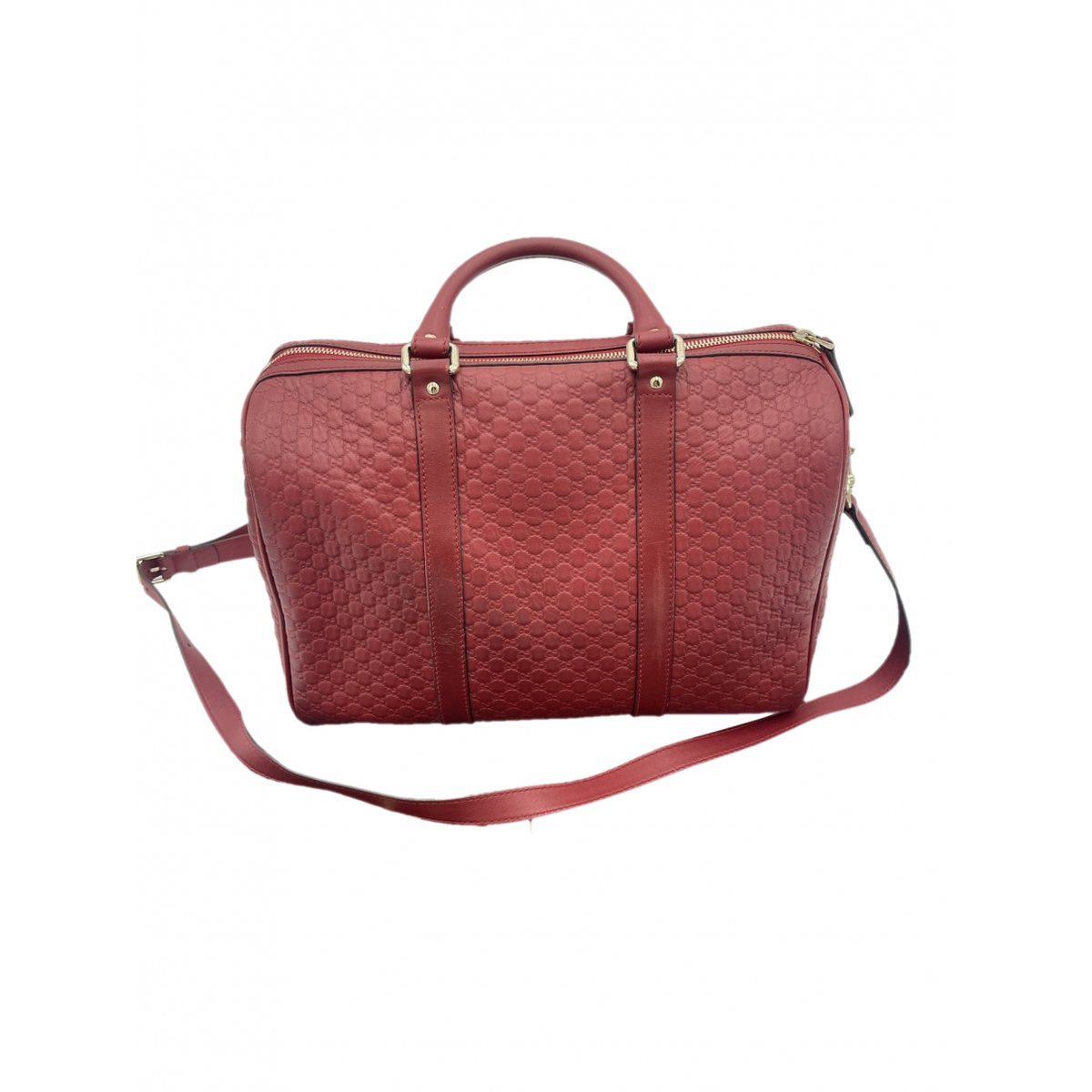 Boston leather bowling bag