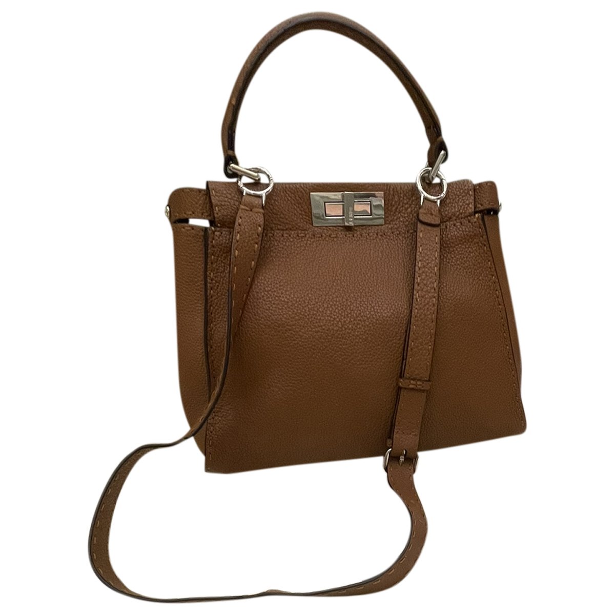 Peekaboo leather handbag