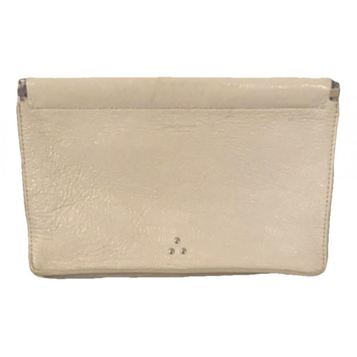 Leather clutch bag