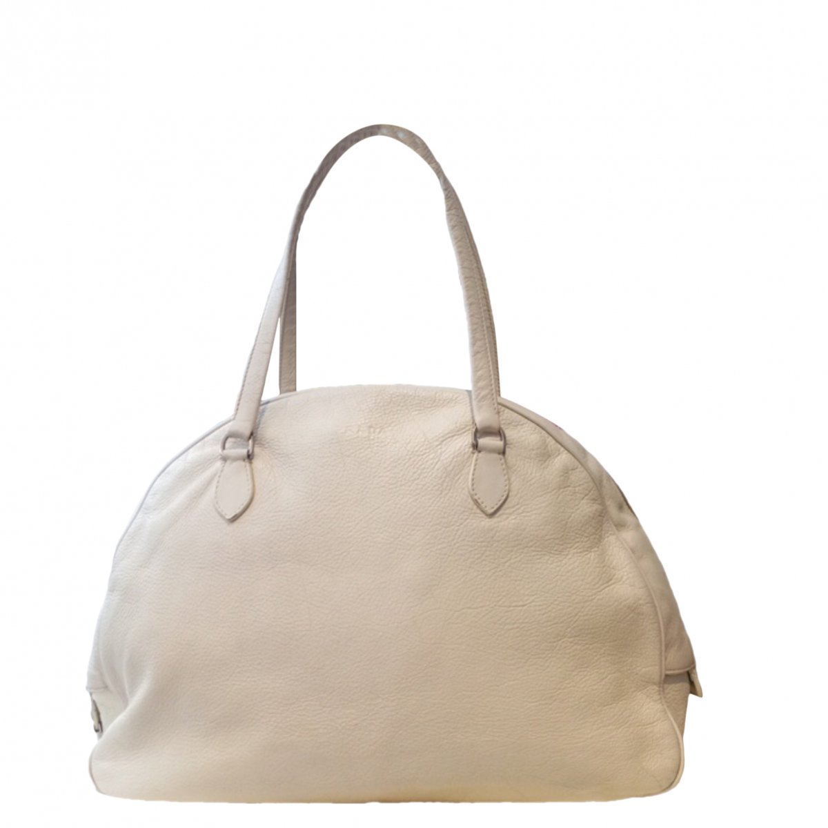 Bowling leather handbag