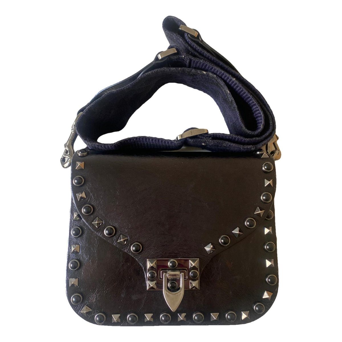 Guitar Rockstud leather crossbody bag