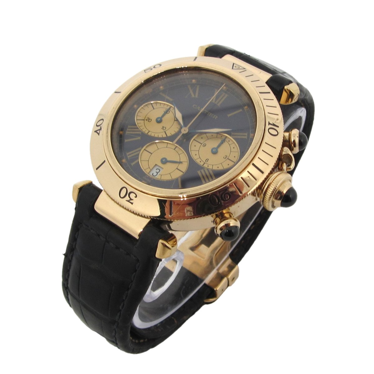 Pasha Chronographe yellow gold watch